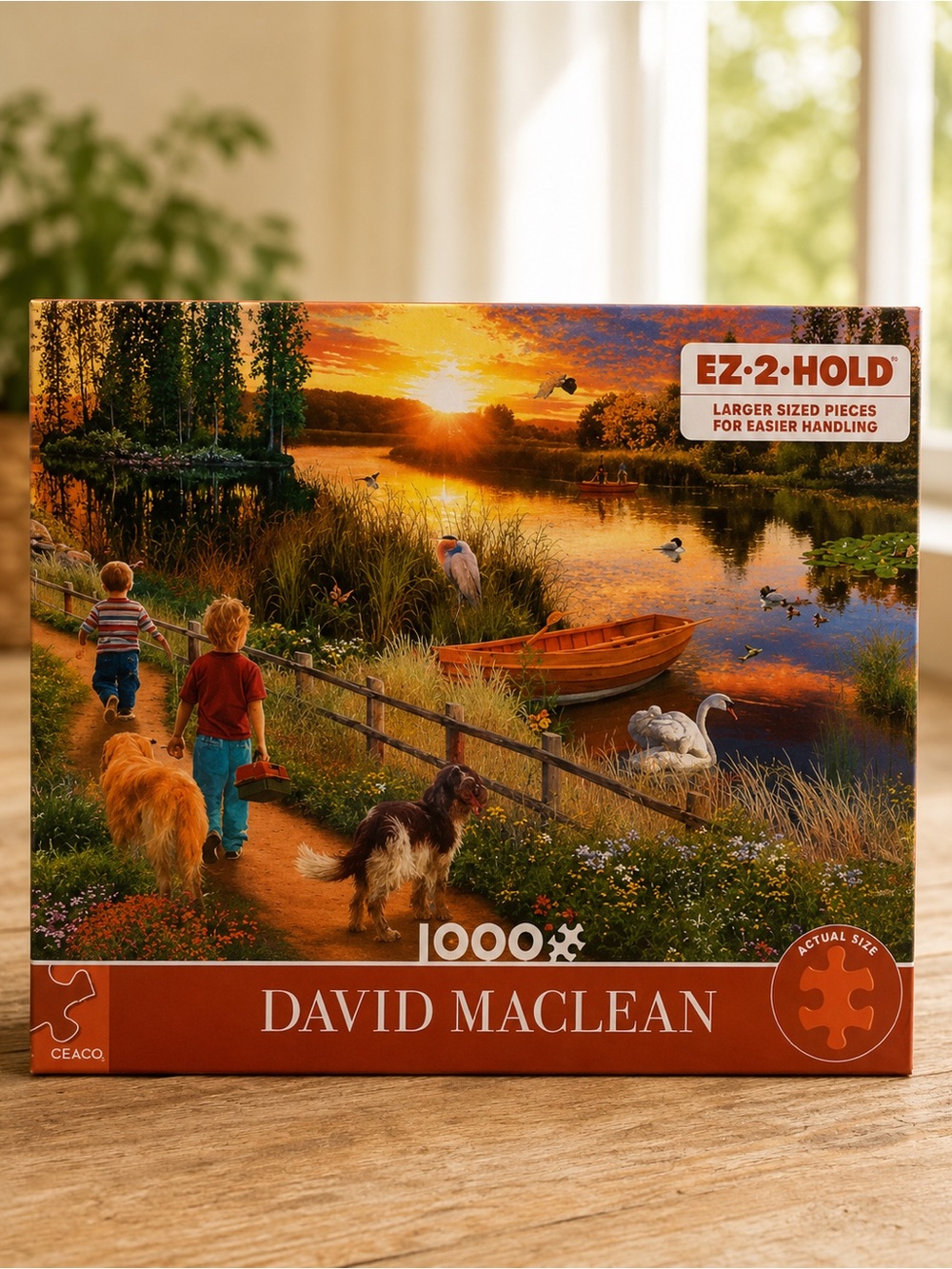 CEACO SUMMER’S END Jigsaw Puzzle 1000 Piece David Maclean EZ2Hold Made in USA